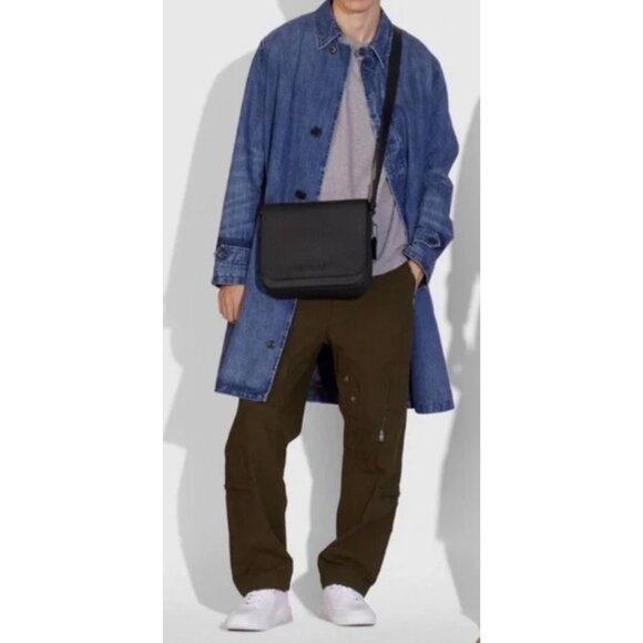 NEW!!! Coach Pebbled Leather Gotham Messenger Bag 27! - Picture 14 of 14